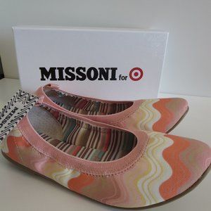MISSONI TARGET AUSTRALIA Girls' Ballet Flats Party Shoes Pink Sz US 13 BNIB